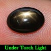 2.07 Ct. Oval Cab Natural Black Star Sapphire 6 Rays