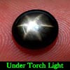 2.88 Ct. Oval Cab Natural Black Star Sapphire 6 Rays