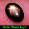2.10 Ct. Oval Cab Natural Black Star Sapphire 6 Rays