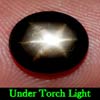 2.71 Ct. Oval Cab Natural Black Star Sapphire 6 Rays