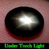 2.89 Ct. Oval Cab Natural Black Star Sapphire 6 Rays