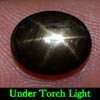 2.78 Ct. Oval Cab Natural Black Star Sapphire 6 Rays