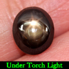 2.43 Ct. Oval Cab Natural Black Star Sapphire 6 Rays