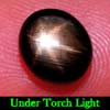 2.92 Ct. Oval Cab Natural Black Star Sapphire 6 Rays