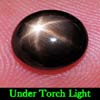 2.23 Ct. Oval Cab Natural Black Star Sapphire 6 Rays