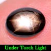 1.89 Ct. Oval Cab Natural Black Star Sapphire 6 Rays