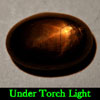 1.98 Ct. Oval Cab Natural Black Star Sapphire 6 Rays