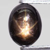 1.66 Ct. Oval Cab Natural Black Star Sapphire 6 Rays
