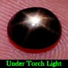 1.24 Ct. Oval Cab Natural Black Star Sapphire 6 Rays