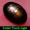 Oval Cab 1.42 Ct. Natural Black Star Sapphire 6 Rays