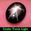 Oval Cab 1.82 Ct. Natural Black Star Sapphire 6 Rays