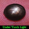 1.55 Ct. Oval Cab Natural Black Star Sapphire 6 Rays