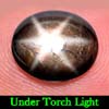 2.71 Ct. Oval Cab Natural Black Star Sapphire 6 Rays