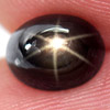 1.99 Ct. Oval Cab Natural Black Star Sapphire 6 Rays