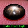 Oval Cab 2.21 Ct. Natural Black Star Sapphire 6 Rays