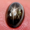 1.86 Ct. Oval Cab Natural Black Star Sapphire 6 Rays