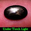 Oval Cab 2.34 Ct. Natural Black Star Sapphire 6 Rays