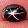 Oval Cab 1.58 Ct. Natural Black Star Sapphire 6 Rays