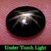 Oval Cab 2.35 Ct. Natural Black Star Sapphire 6 Rays