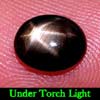 Oval Cab 1.62 Ct. Natural Black Star Sapphire 6 Rays
