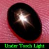 1.29 Ct. Oval Cabochon Natural Black Star Sapphire 6 Rays