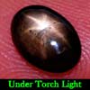1.34 Ct. Oval Cab Natural Black Star Sapphire 6 Rays