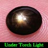Oval Cab 1.28 Ct. Natural Black Star Sapphire 6 Rays