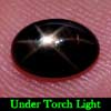 1.83 Ct. Oval Cab Natural Black Star Sapphire 6 Rays