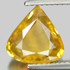 Greenish Yellow Sapphire 3.23 Ct. Pear Shape 10 x 9.8 Mm. Natural Gem Thailand