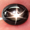 3.87 Ct. Oval Cab Natural Black Star Sapphire 6 Rays