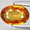 0.74 Ct. Oval Natural Orange Songea Sapphire Tanzania