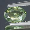 0.81 Ct. Oval Natural Green Songea Sapphire Tanzania