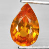 0.84 Ct. Pear Natural Orange Songea Sapphire Tanzania