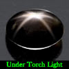 2.42 Ct. Oval Cab Natural Black Star Sapphire 6 Rays