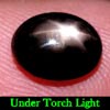 2.61 Ct. Oval Cab Natural Black Star Sapphire 6 Rays