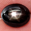 2.80 Ct. Oval Cab Natural Black Star Sapphire 6 Rays