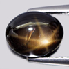 3.04 Ct. Oval Cab Natural Black Star Sapphire 6 Rays