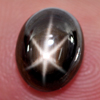 3.67 Ct. Oval Cab Natural Black Star Sapphire 6 Rays