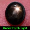 2.44 Ct. Oval Cab Natural Black Star Sapphire 6 Rays