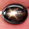2.51 Ct. Oval Cab Natural Black Star Sapphire 6 Rays