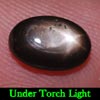 2.05 Ct. Oval Cab Natural Black Star Sapphire 6 Rays