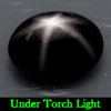 2.37 Ct. Oval Cab Natural Black Star Sapphire 6 Rays