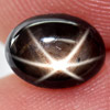 1.62 Ct. Oval Cab Natural Black Star Sapphire 6 Rays
