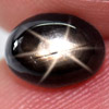 1.86 Ct. Oval Cab Natural Black Star Sapphire 6 Rays