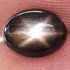 1.08 Ct. Oval Cab Natural Black Star Sapphire 6 Rays