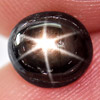 1.51 Ct. Oval Cab Natural Black Star Sapphire 6 Rays