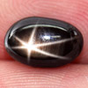Alluring 2.58 Ct. Oval Cabochon Natural Gemstone Black Star Sapphire 6 Rays