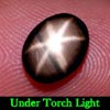 1.68 Ct. Oval Cab Natural Black Star Sapphire 6 Rays