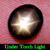 1.60 Ct. Oval Cab Natural Black Star Sapphire 6 Rays