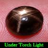 2.98 Ct. Oval Cab Natural Black Star Sapphire 6 Rays